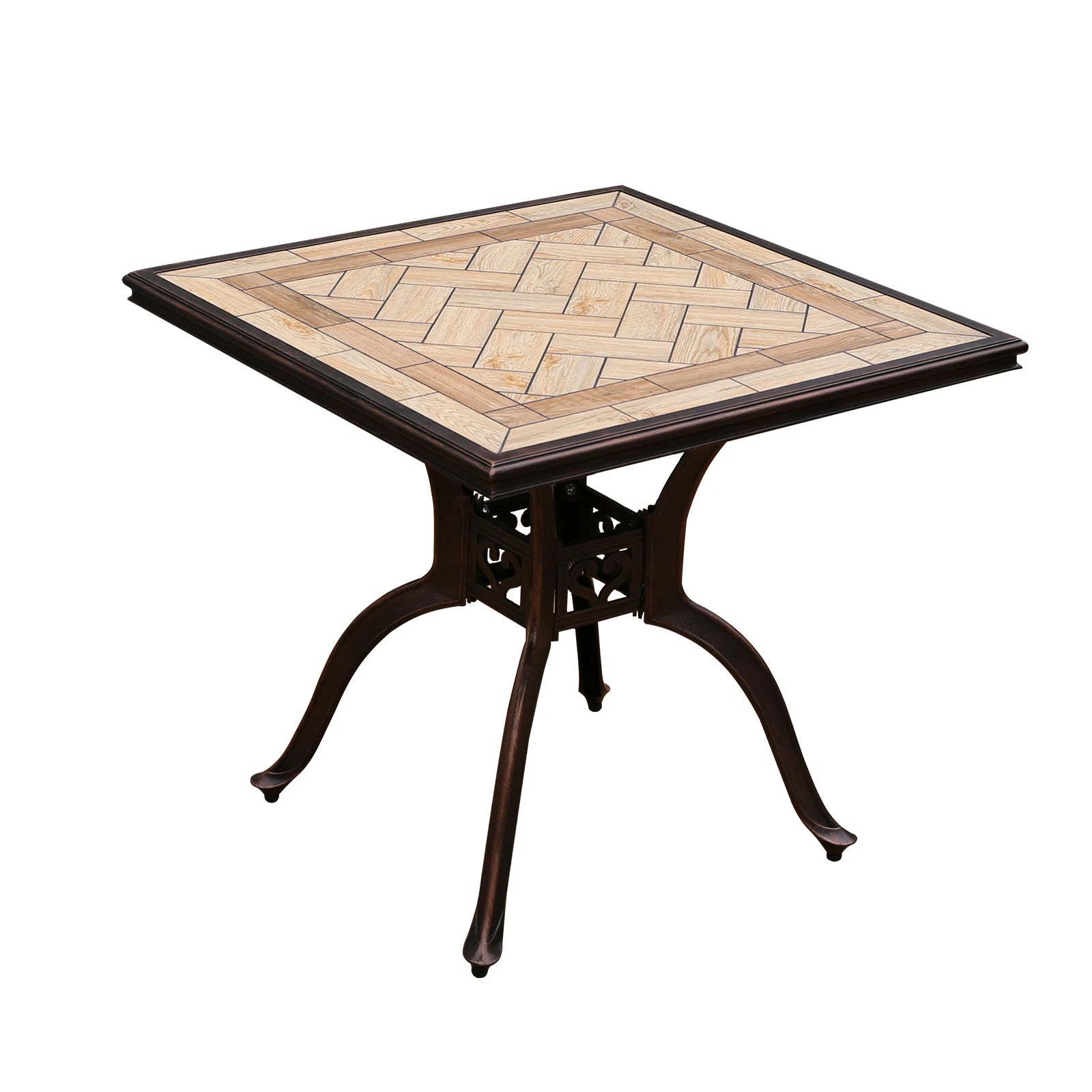 Aluminum Frame Round Bistro Table for Outdoor Dining