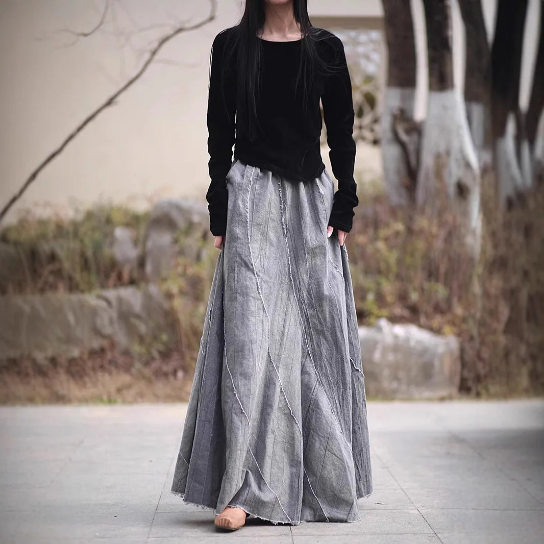 A Line Ankle Length Skirt for Women by MALEY LifeStyle
