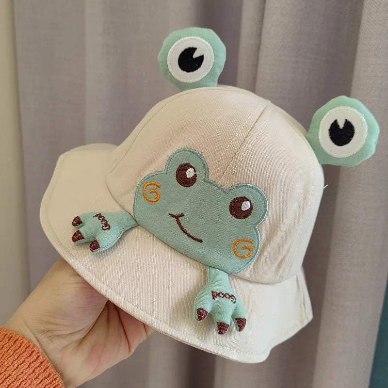 Cute Cotton Baby Bucket Hat for Kids Summer Outdoor Fun