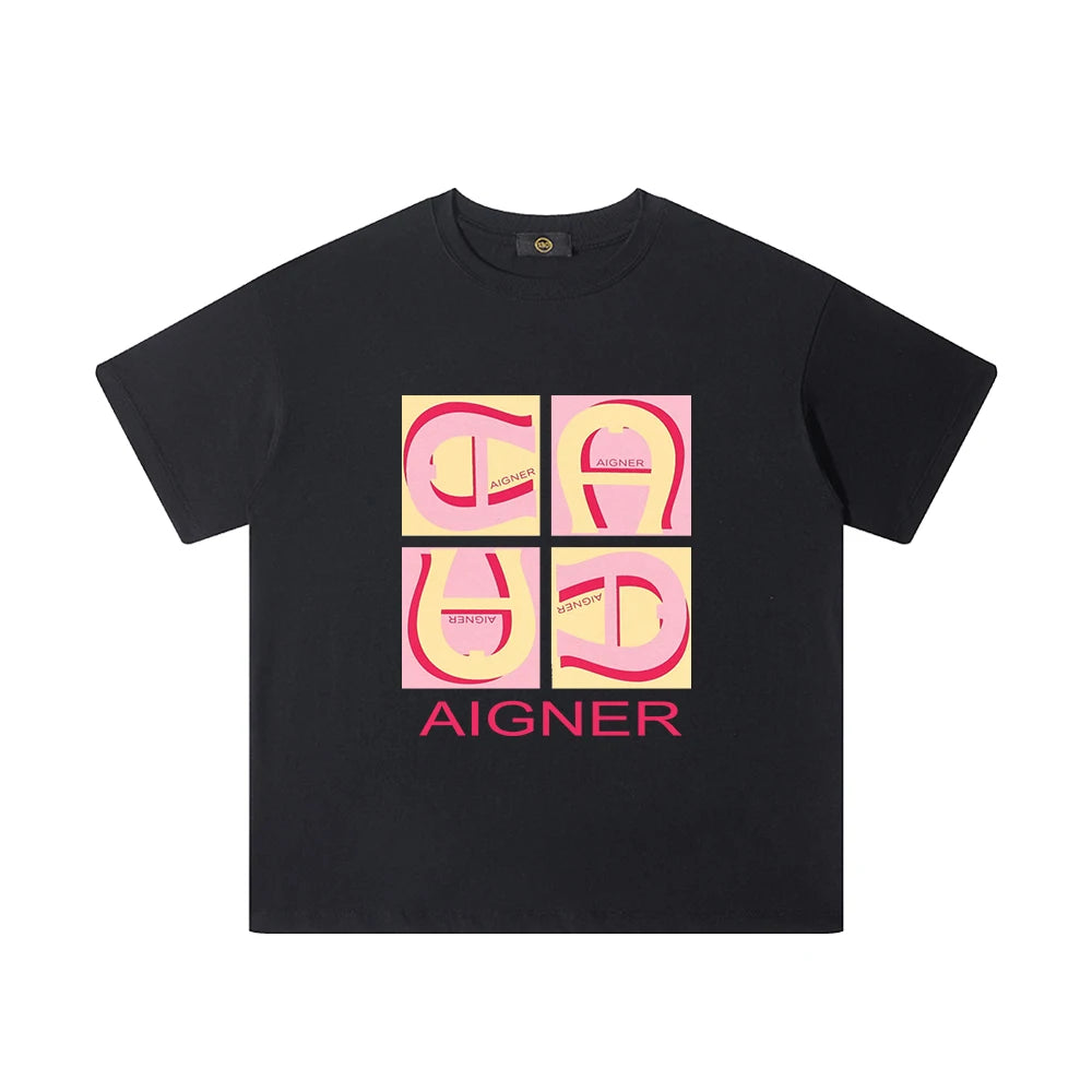 Girls' Cotton Summer T-Shirt with O-Neck Design