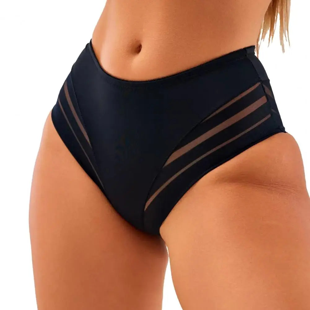 Mid-Rise Breathable Sheer Panties for Women by MALEY LifeStyle
