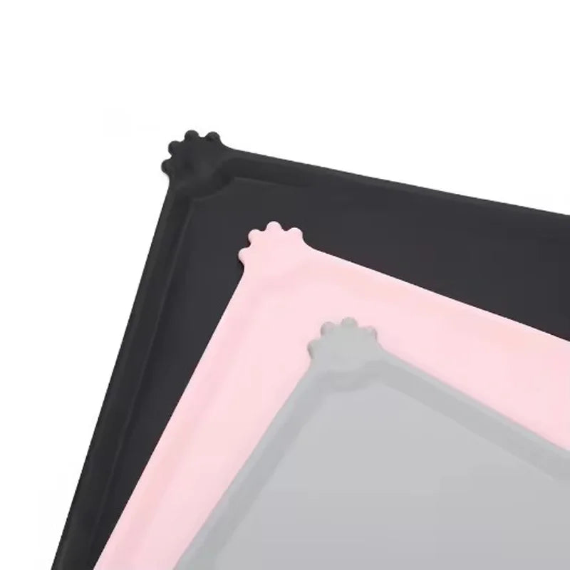 Durable Silicone Non-Slip Waterproof Pet Placemat for Cats and Dogs