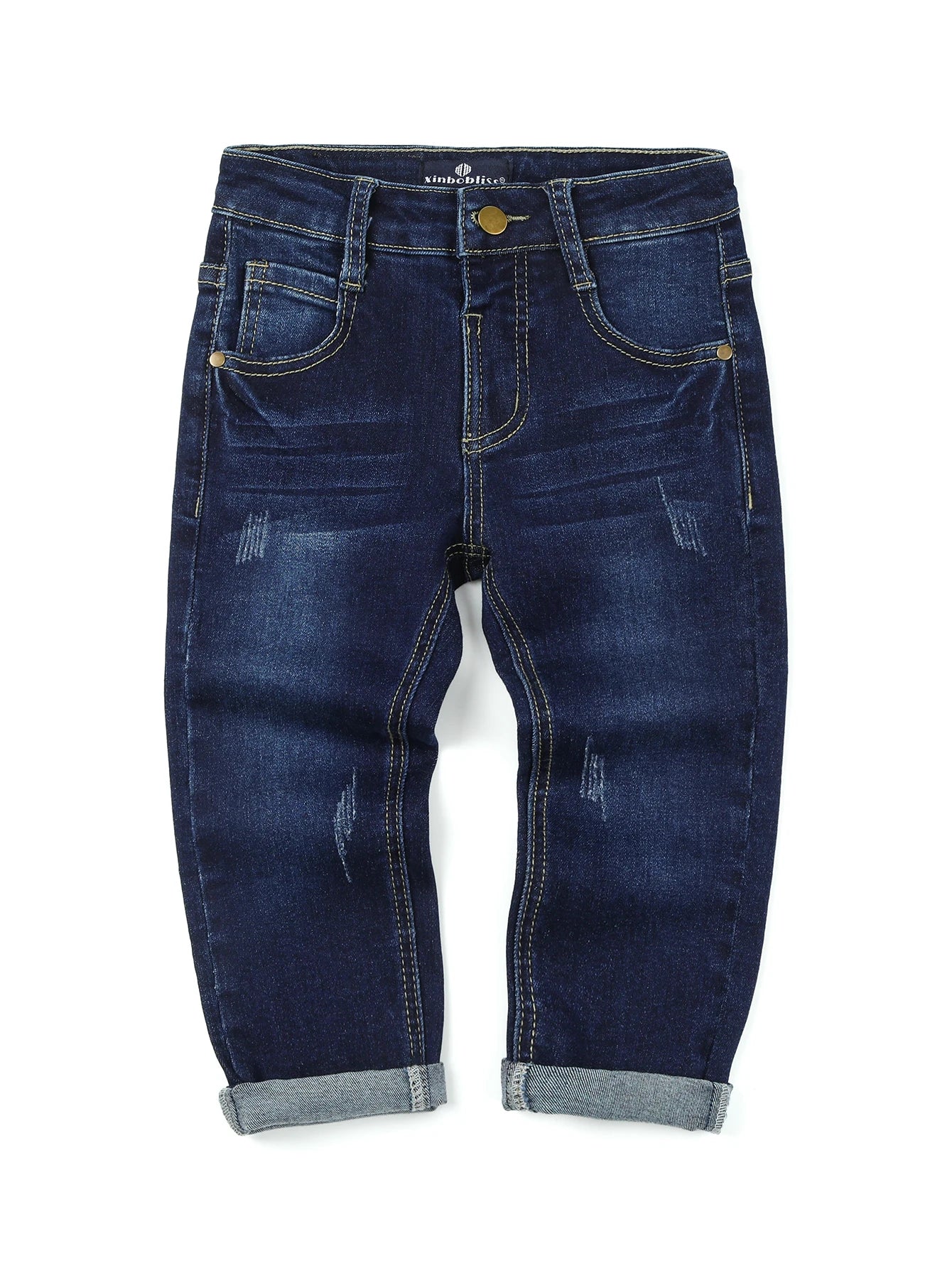 Boys Casual Stretch Denim Pants for 1-3 Years Old