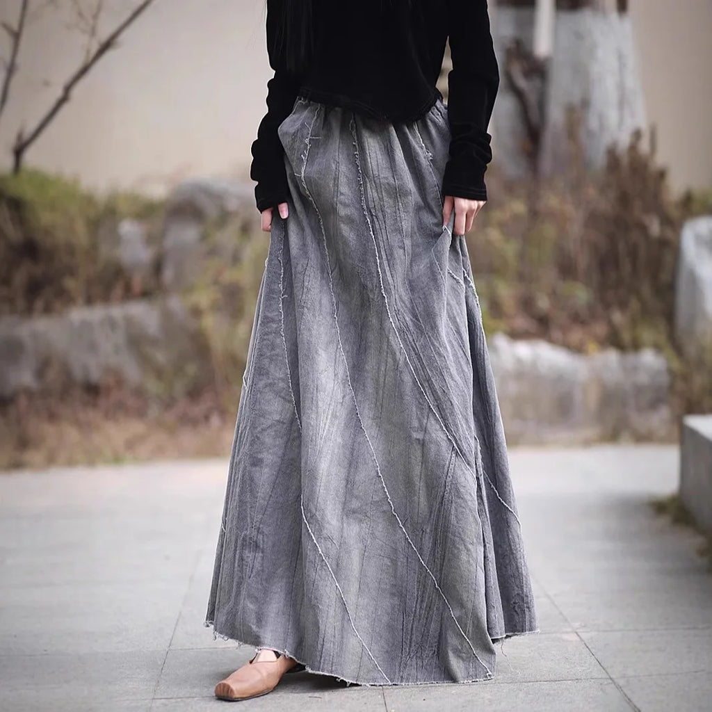 A Line Ankle Length Skirt for Women by MALEY LifeStyle