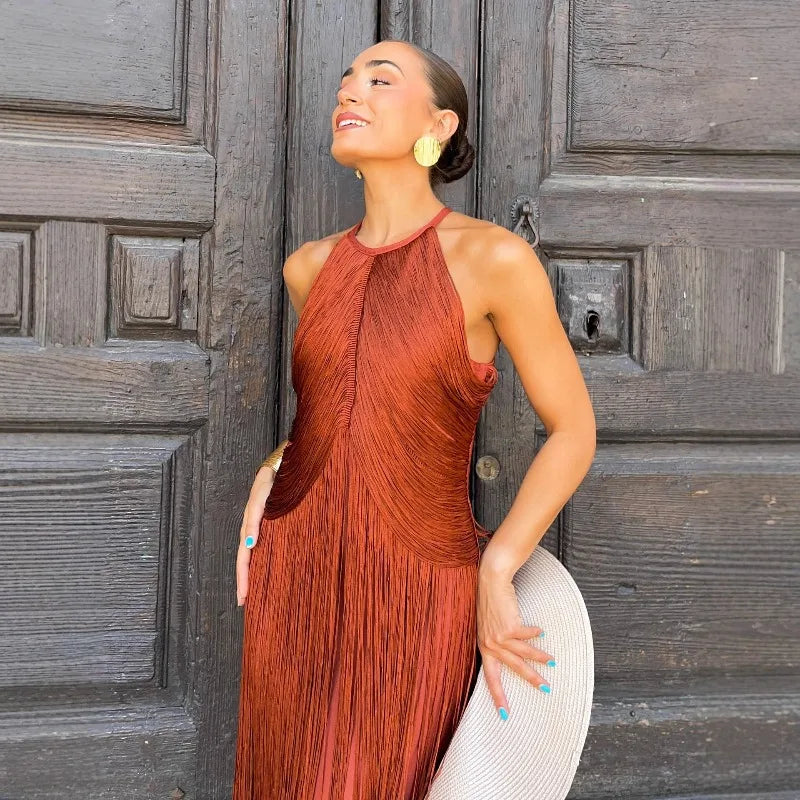 Elegant Halter Neck Bodycon Dress for Women