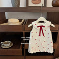 Korean Girls Summer Cotton Heart Dress for Ages 1-3