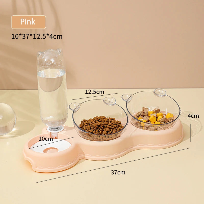 Automatic Pet Feeder and Water Dispenser for Cats