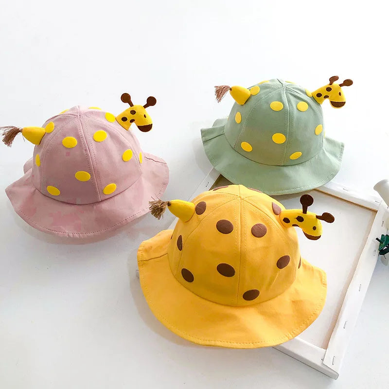 Cute Cotton Baby Bucket Hat for Kids Summer Outdoor Fun
