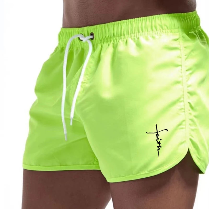Men'S Swimming Shorts Surfing Swimwear Beach Pants Water Sports Men'S Clothing Quick Dry Comfortable Fit Summer Active Wear