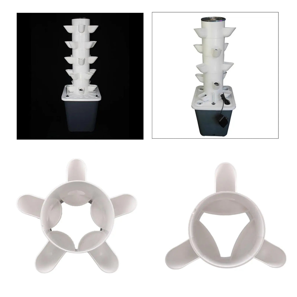 Stackable Hydroponic Vertical Planter for Home Gardening