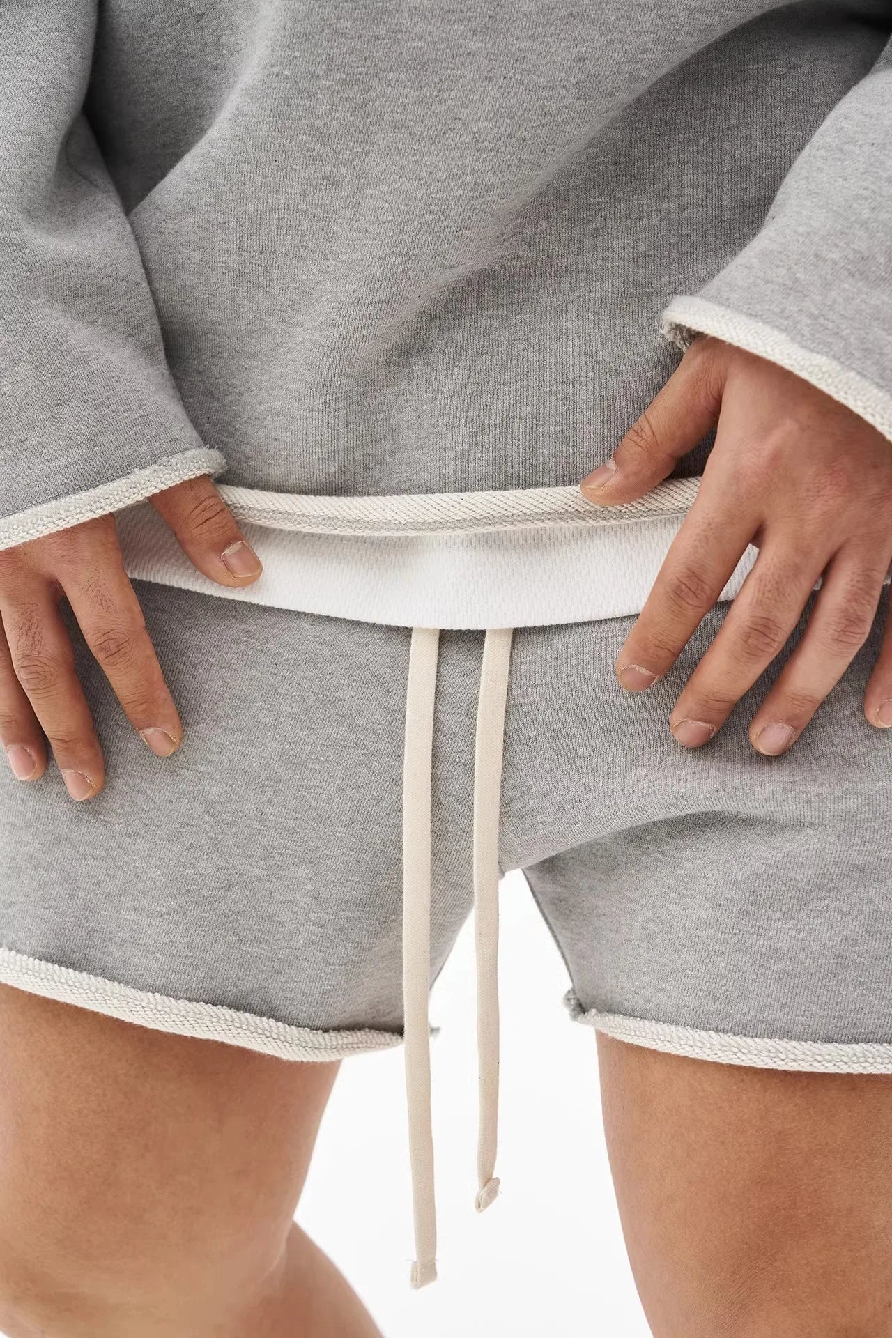 YOSHINEE Casual Men Ripped Cotton Gym Shorts