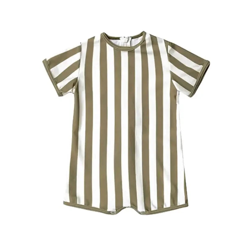 Boys Casual Swimwear Set 1-12Y Summer Striped Toddler Bathing Suit