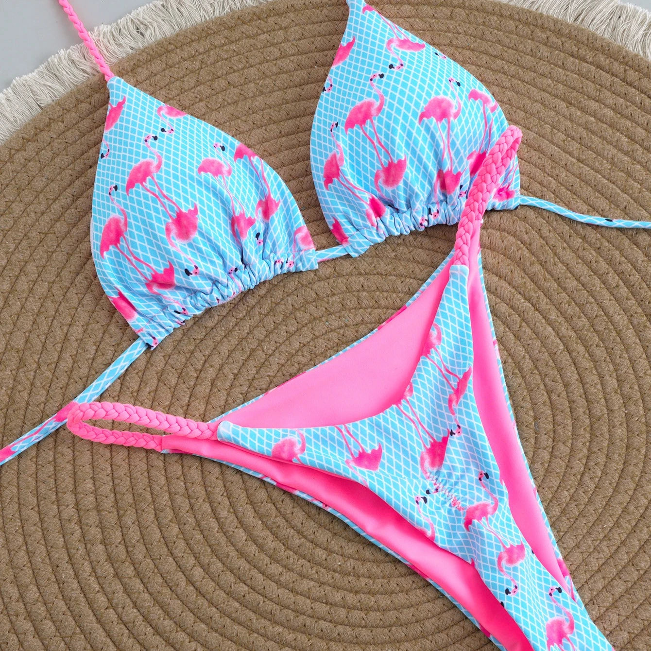 2026 Polyester Sexy Brazilian Bikini Set for Women
