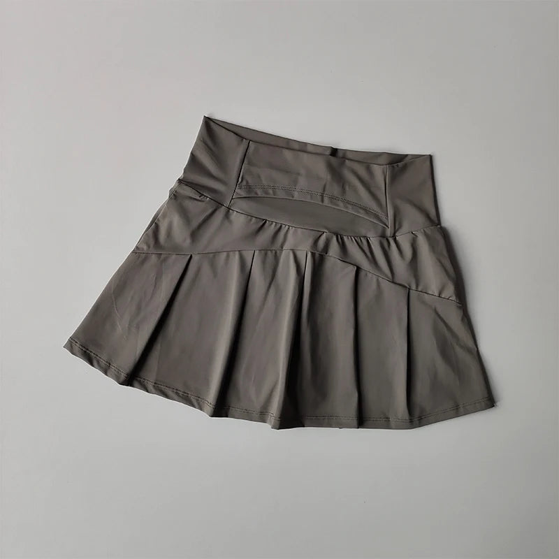 Women's Quick Dry High Waist Sports Skirt for Tennis and Yoga