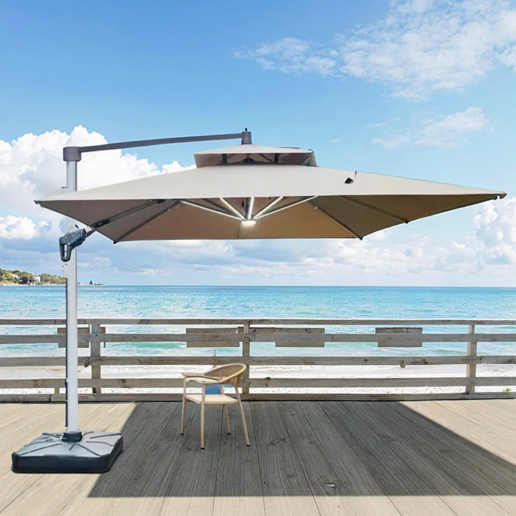 Customized Aluminum Outdoor Sun Umbrella for Garden and Patio