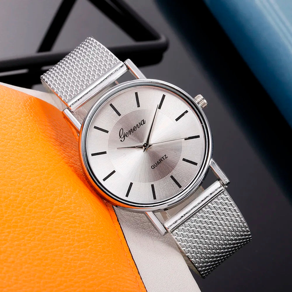 Stylish Quartz Watch for Women with Stainless Steel Band