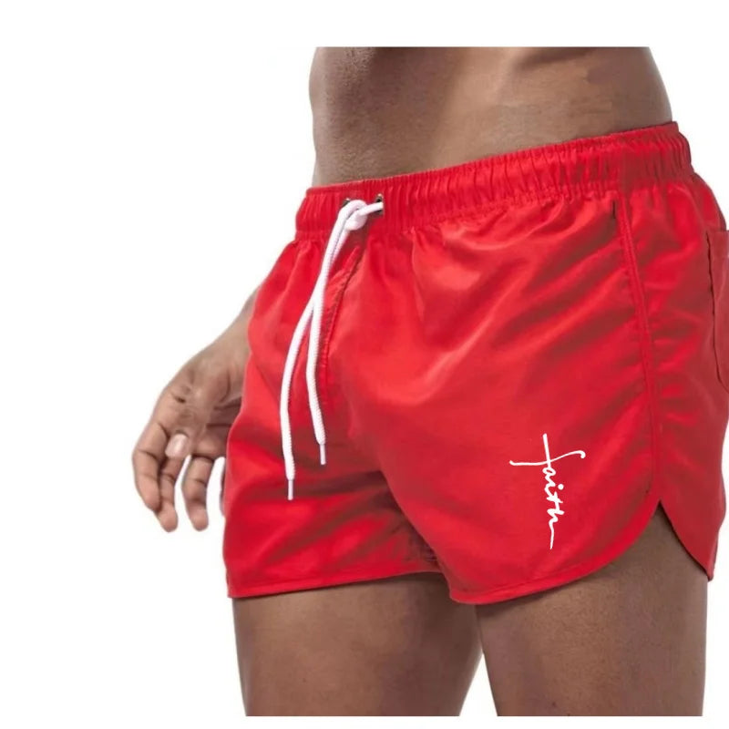 Men'S Swimming Shorts Surfing Swimwear Beach Pants Water Sports Men'S Clothing Quick Dry Comfortable Fit Summer Active Wear