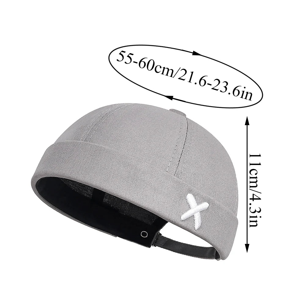 Vintage Brimless Hip Hop Beanie Hat for Men and Women