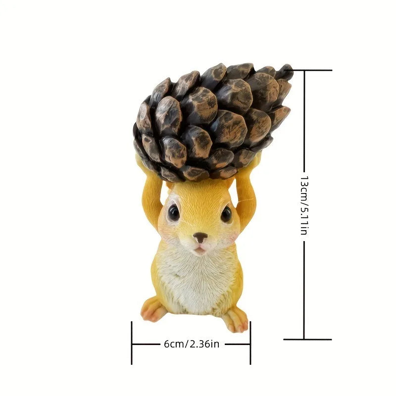 Cartoon Squirrel Decorative Sculpture for Garden and Park