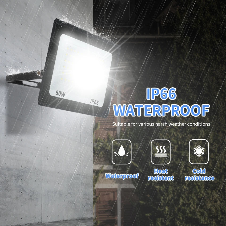 Aluminum LED Floodlights for Outdoor Garden and Garage Use