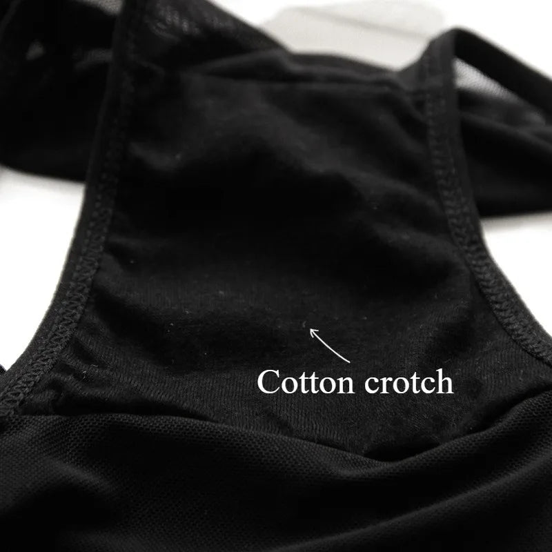 Sheer Mesh Low Waist Briefs for Women by QFVAN