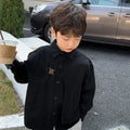 Korean Style Boys Long Sleeve Shirt in Soft Cotton