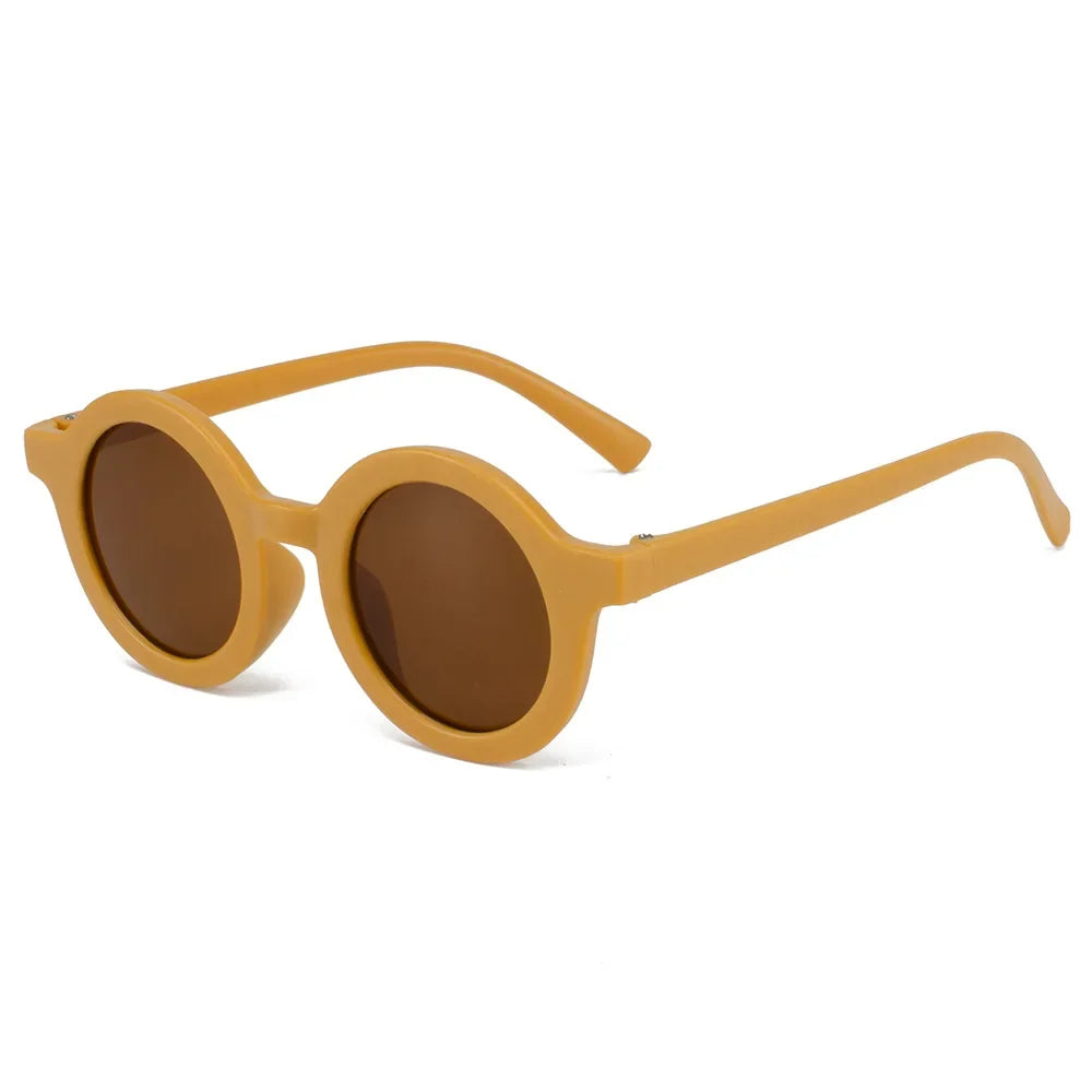 Round Frame Children's Sunglasses for Ages 1-7