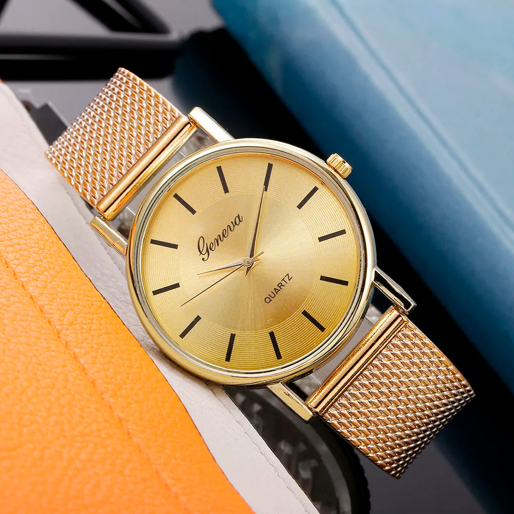 Stylish Quartz Watch for Women with Stainless Steel Band
