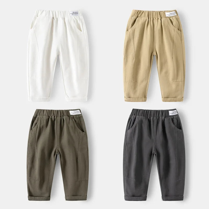 Cotton Boys Pants for Children 4-6 Years Autumn Style