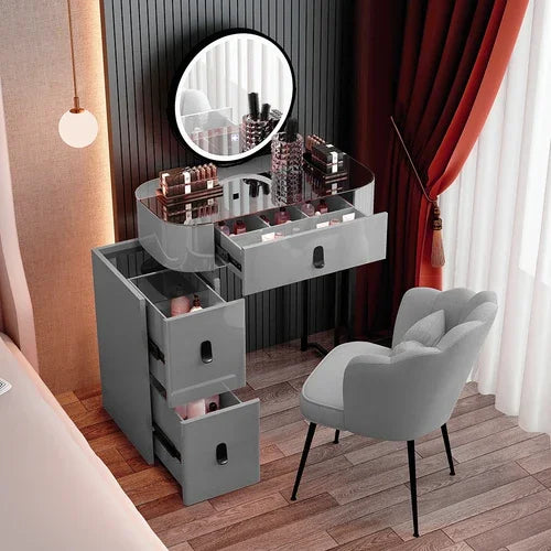 Modern Wooden Makeup Dressing Table for Girls Storage
