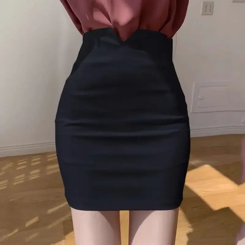 Elegant A-Line Women's Mini Skirt with Bow Detail