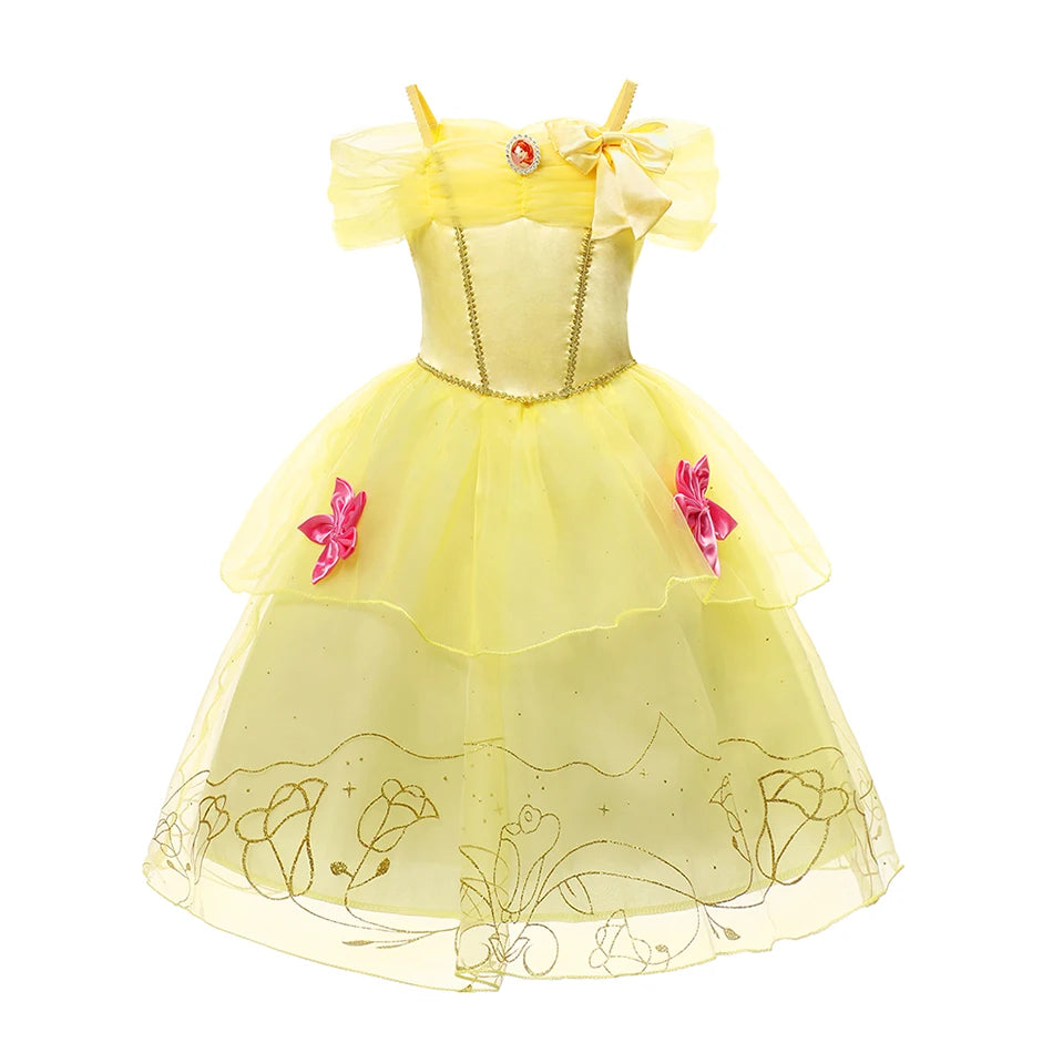 Girls Rapunzel Princess Costume for Kids Birthday Parties
