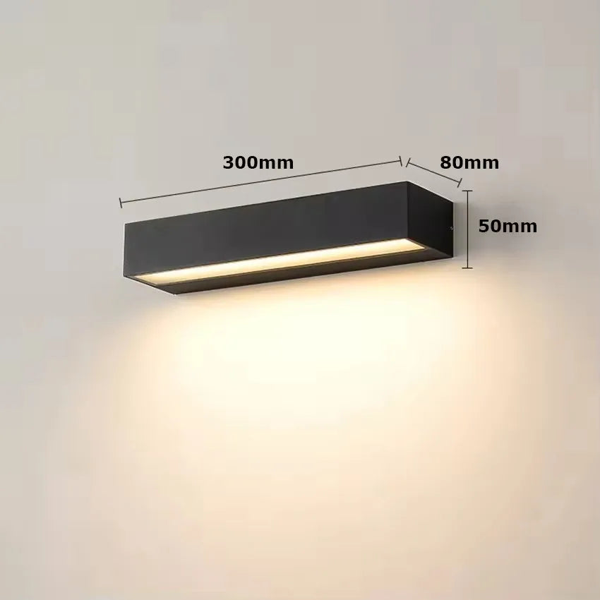 Contemporary Outdoor Wall Light Sconce for Garden and Porch