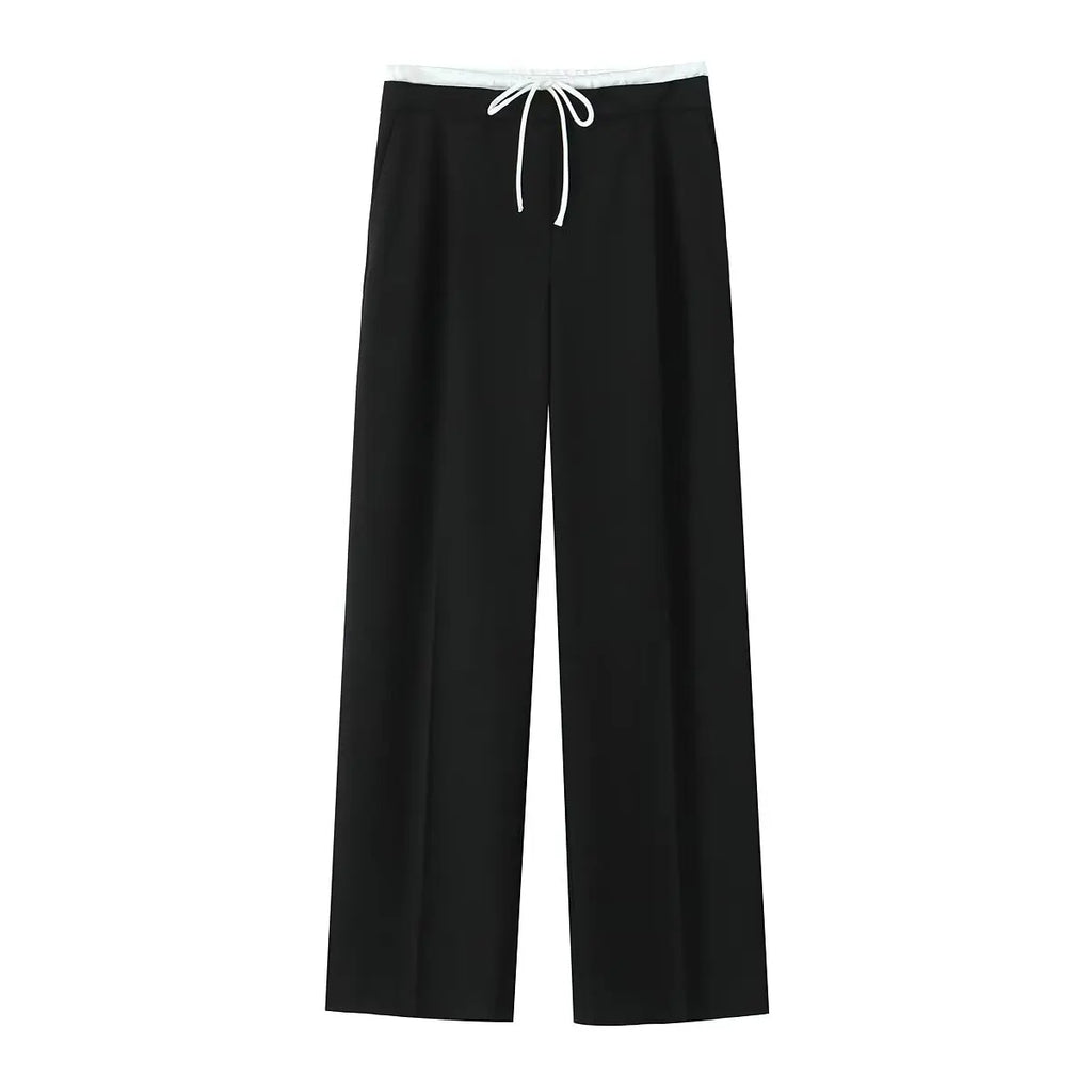 MUJER Wide Leg High Waist Pants for Women Casual Summer Trousers