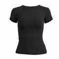 Slim Fit Women's O-Neck Polyester T-Shirt for Summer Style