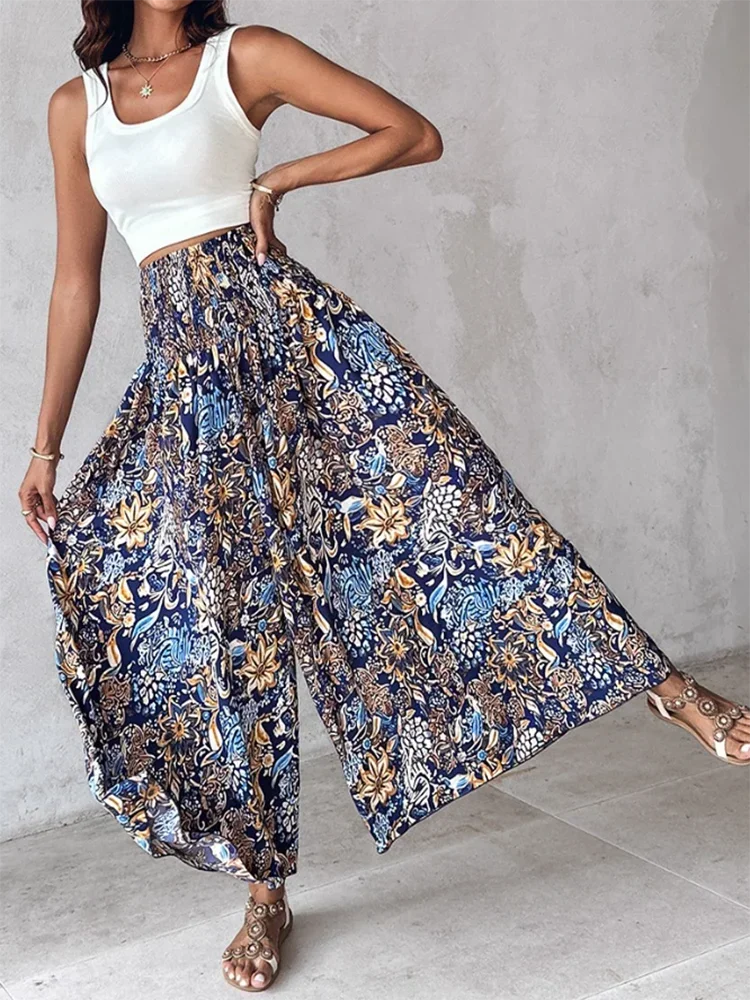 Women's Tie Dye Wide Leg Pants for Autumn Fashion