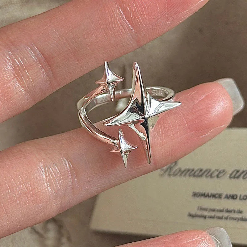 BF CLUB 925 Sterling Silver Handmade Women’s Irregular Ring