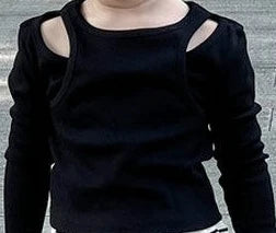 Girls Casual Long Sleeve Cotton Top for Ages 4-6Y Autumn