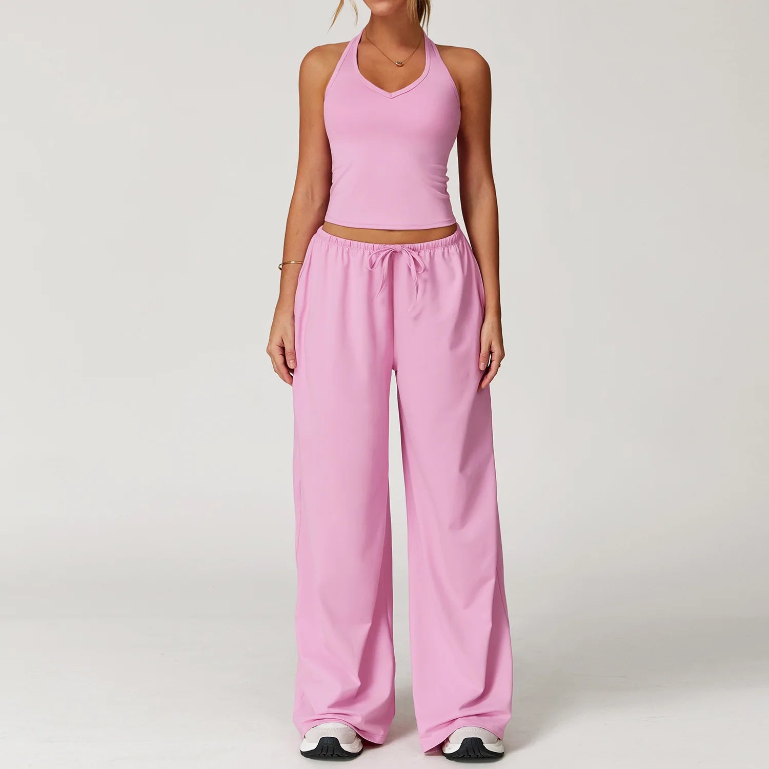 BIANHUI Women's Quick-Dry Yoga Set with Beauty Back Strap