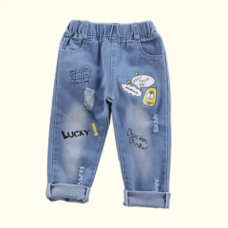 Boys Cotton Stretch Denim Jeans for Kids Casual Wear