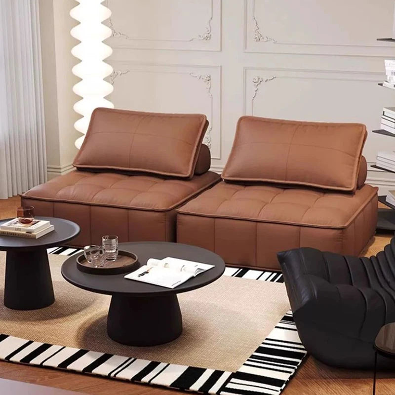 Modern L-Shaped Lazy Sofa for Living Room by oeny