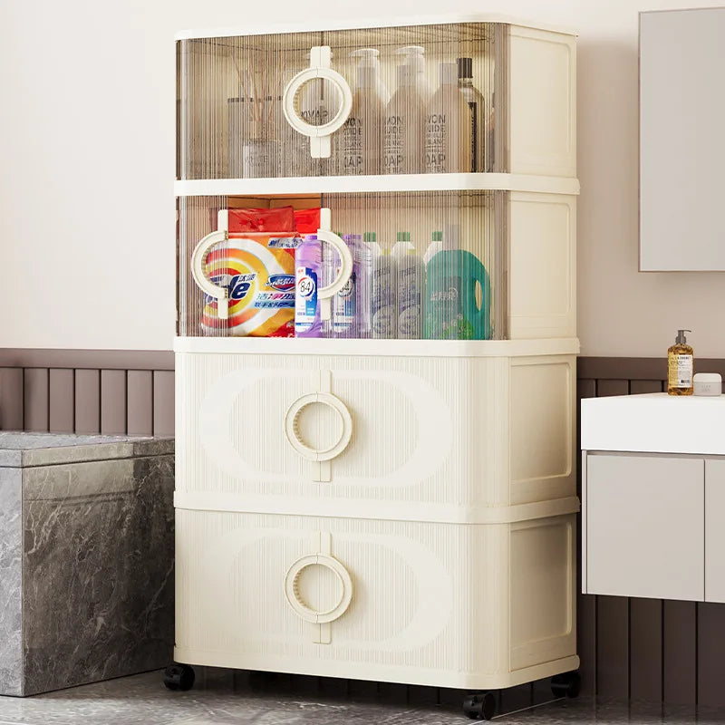 Living Room Storage Cabinet with Thickened Sliding Doors