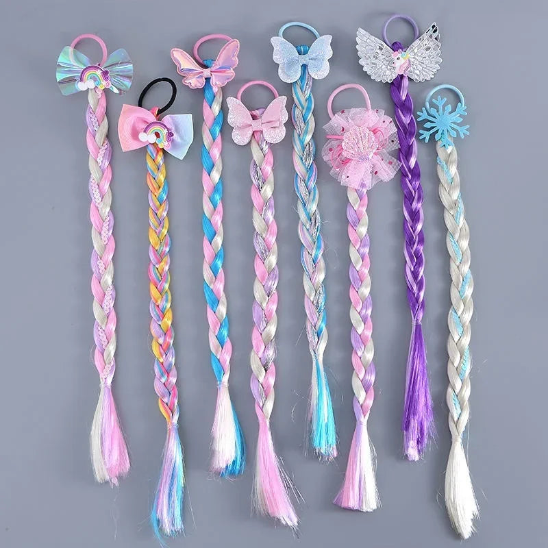 Girls Colorful Sequin Hair Scrunchies for Fashionable Ponytails