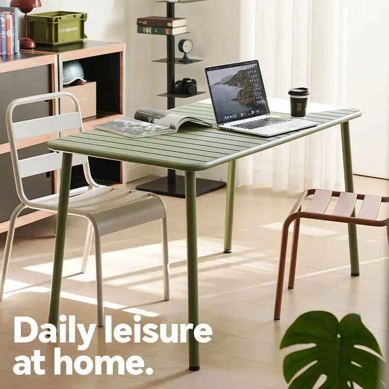 Waterproof Metal Dining Table for Outdoor and Indoor Use