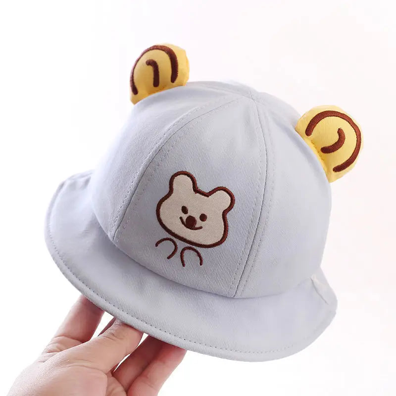 Cute Cotton Baby Bucket Hat for Kids Summer Outdoor Fun