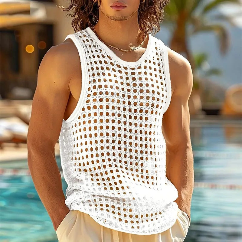 Men's Casual Summer Tank Tops in Solid Colors