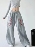Casual Cotton Knit Jogger Pants for Women with Drawstring