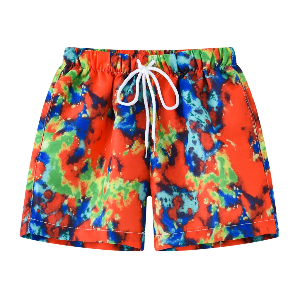 2026 Summer Boys Cartoon Swimming Trunks Beach Shorts