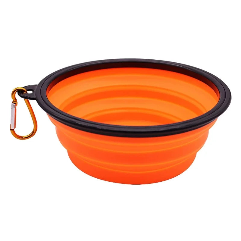 Collapsible Silicone Pet Travel Bowl for Food and Water
