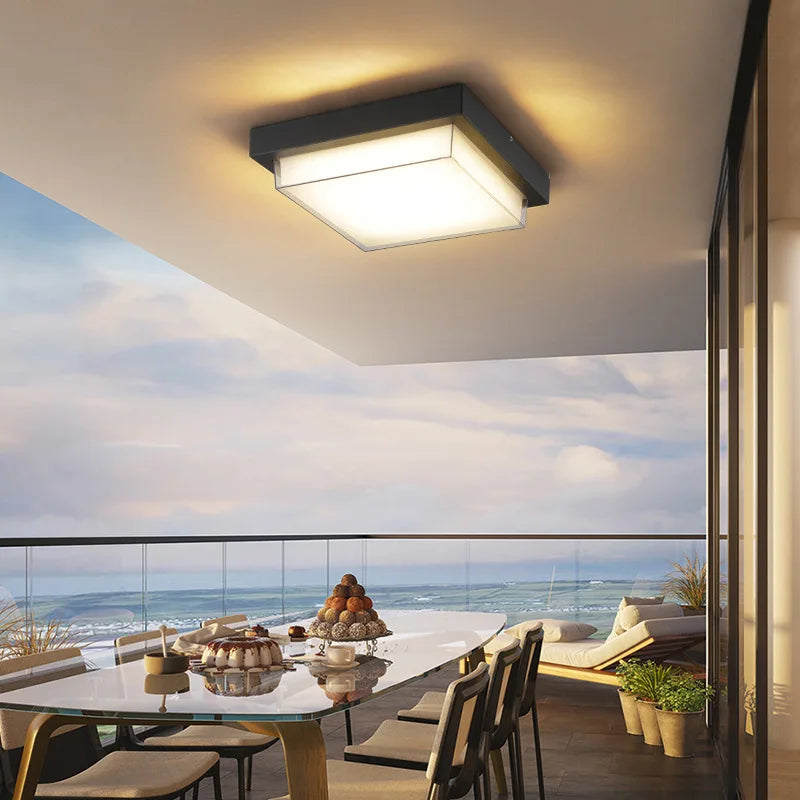 Modern Waterproof LED Wall Lamp for Outdoor Spaces